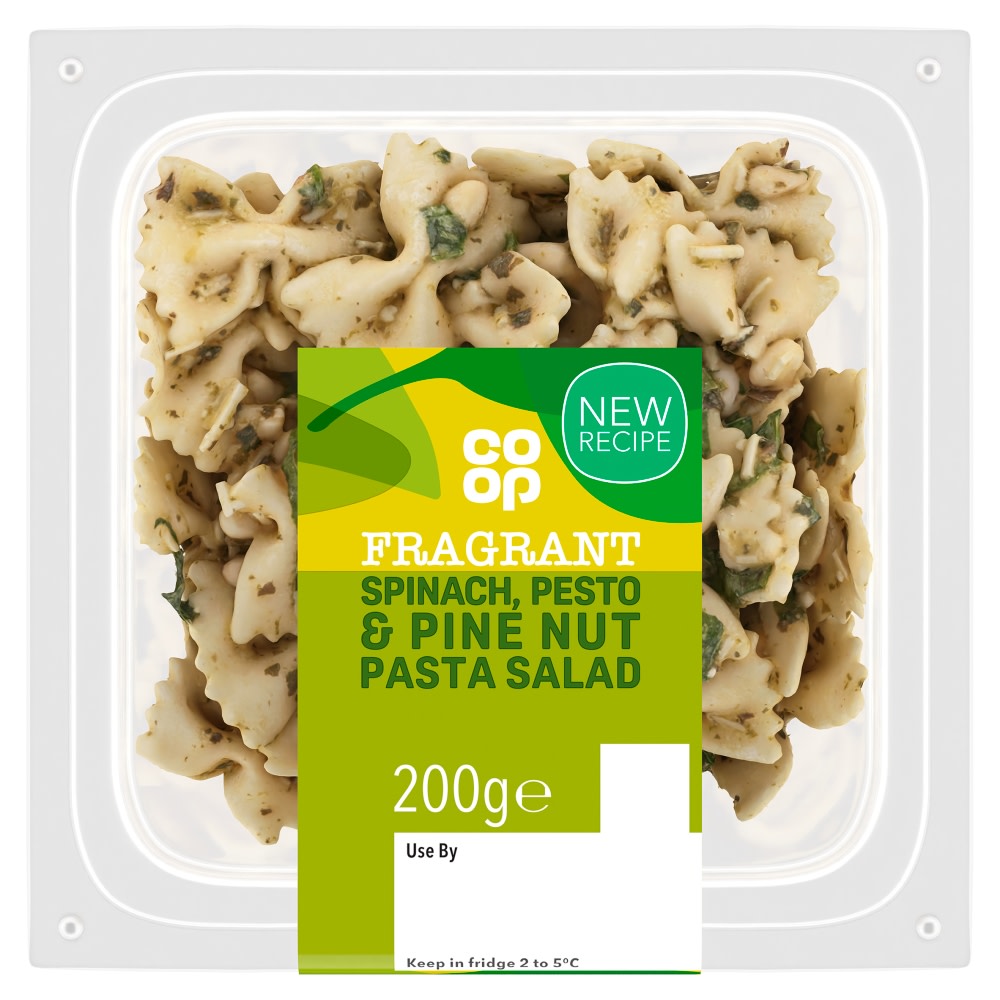 Co-op Pasta Spinach and Pinenut salad 200g