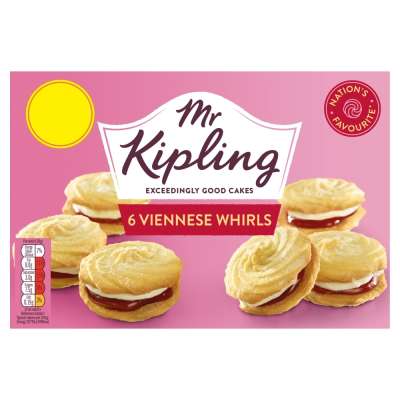 Mr Kipling Viennese Whirls Reduced Sugar 6 Pack