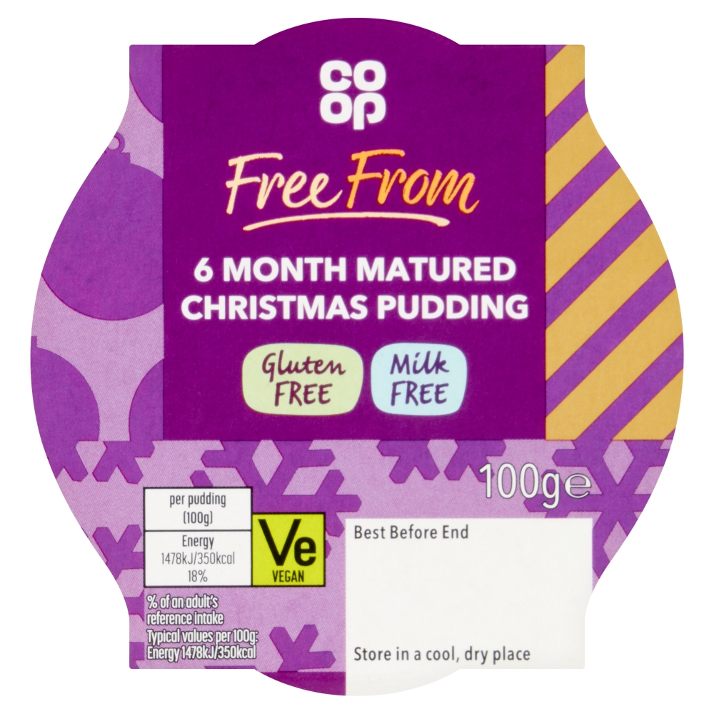 Co-op Free From Christmas Pudding 100G