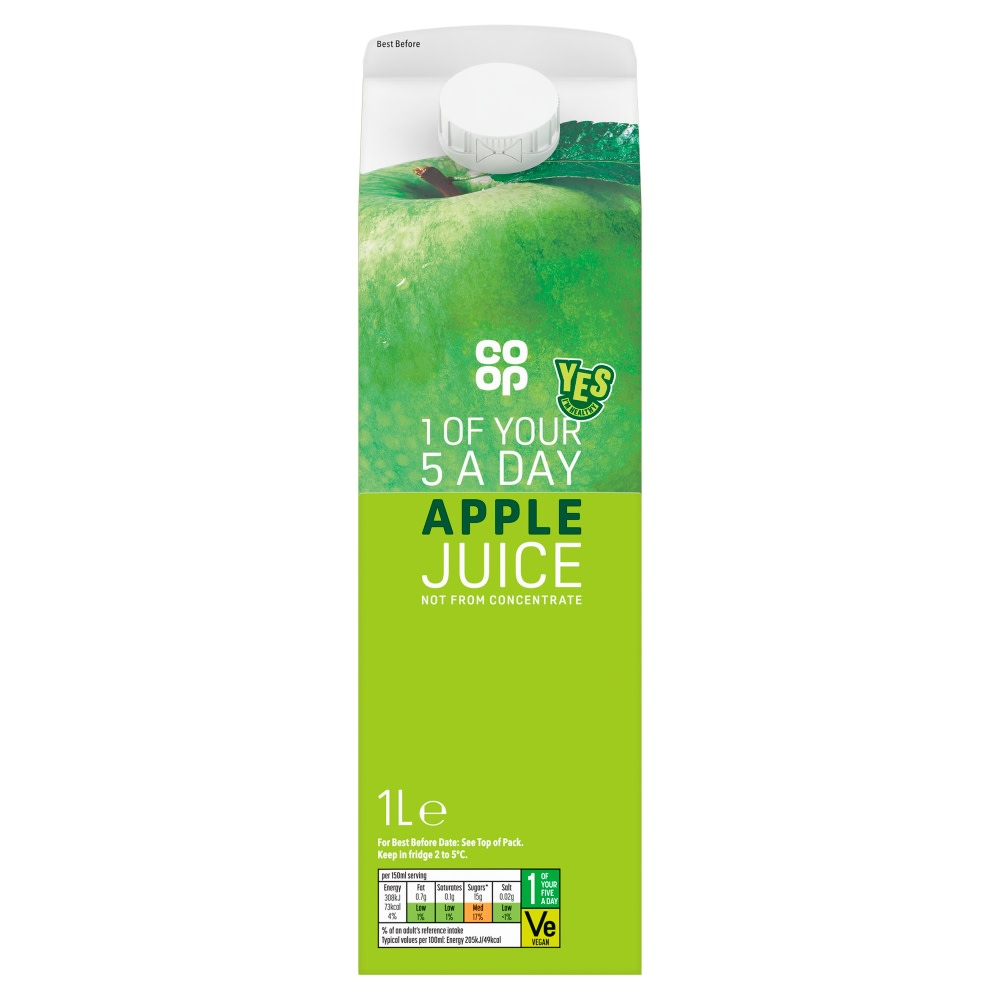 Co-op Pressed Apple Juice 1LTR