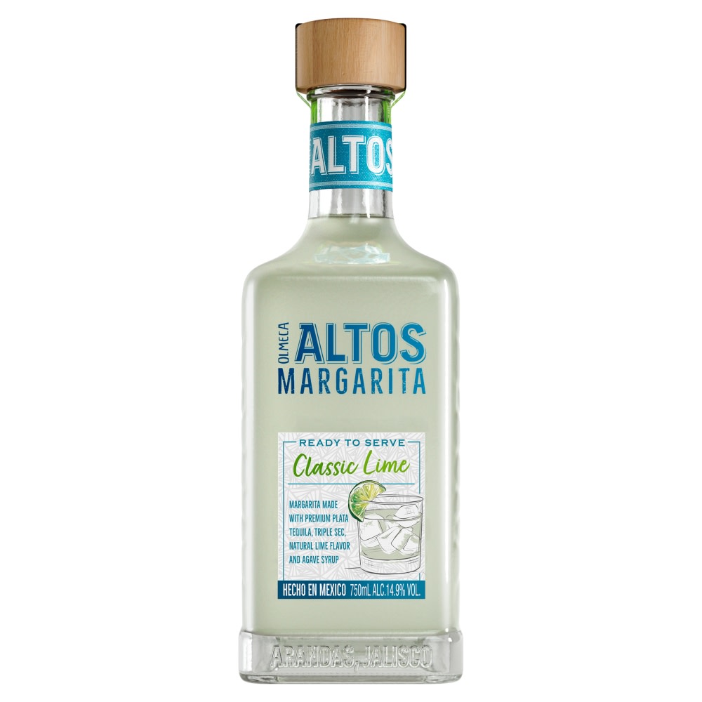 Olmeca Altos Tequila Strawberry Margarita Ready to Serve Cocktail 750mL