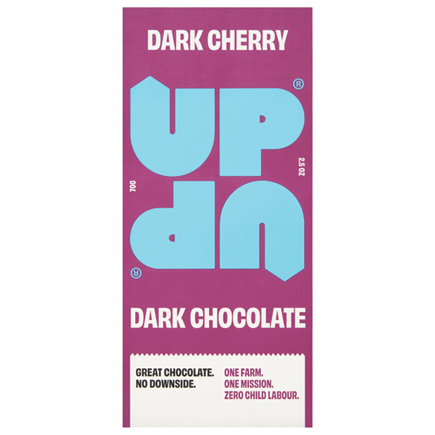 UP UP Dark Cherry Chocolate Bar 70g