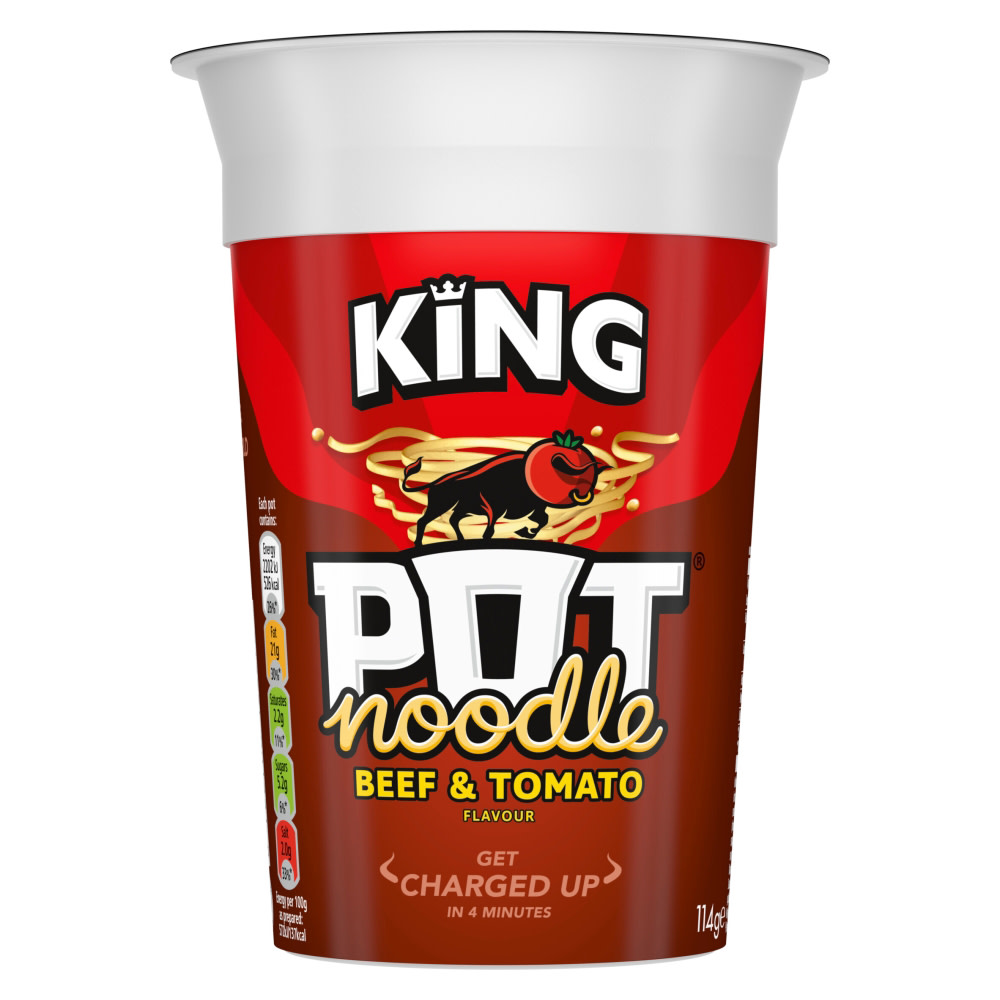 Pot Noodle Beef & Tomato King Pot Noodle 114 g