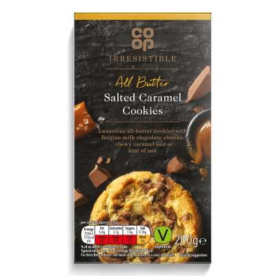 Co-op Irresistible Salted Caramel Cookies 210g
