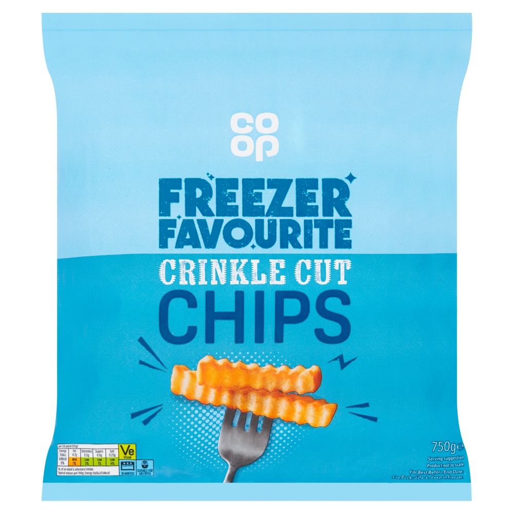 Co-op Straight Cut Chips 750g