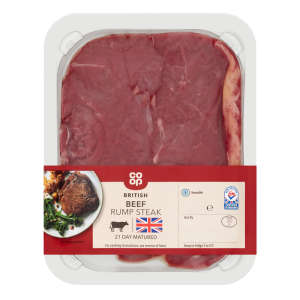 Co-op British Beef Rump Steak 227g