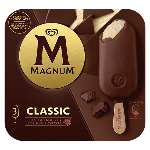 Magnum Classic Ice Cream Sticks 3x100ml