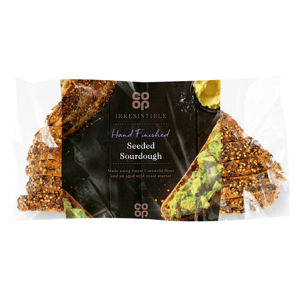 Co-op Irresistible Sliced Seeded Sourdough 500G