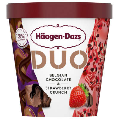 Häagen-Dazs Duo Belgian Chocolate & Strawberry 420ml