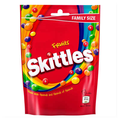 Skittles Fruits Sweets Family Size Pouch Bag 152g