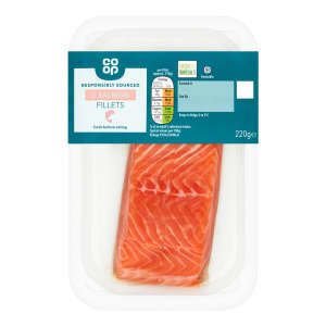 Co-op Responsibly Sourced 2 Salmon Fillets 220g