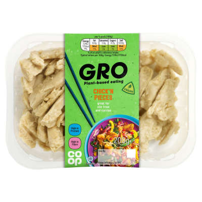 GRO Meat Free Chick'n Pieces 200g