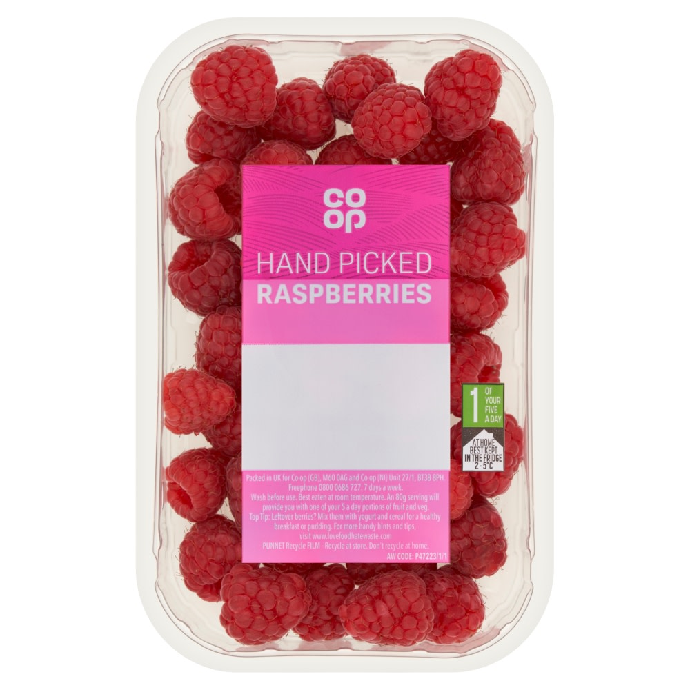 Co-op Raspberries Punnet 150G