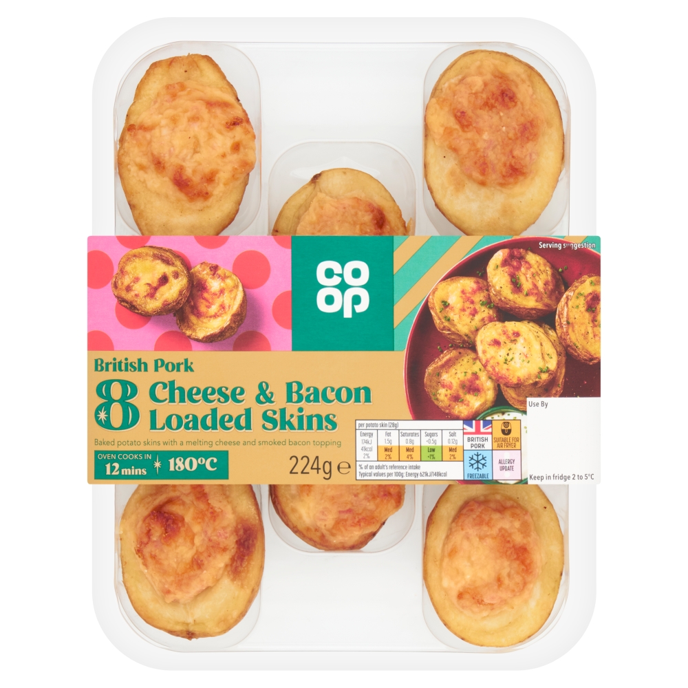 Co-op Cheese and Bacon Potato Shells 