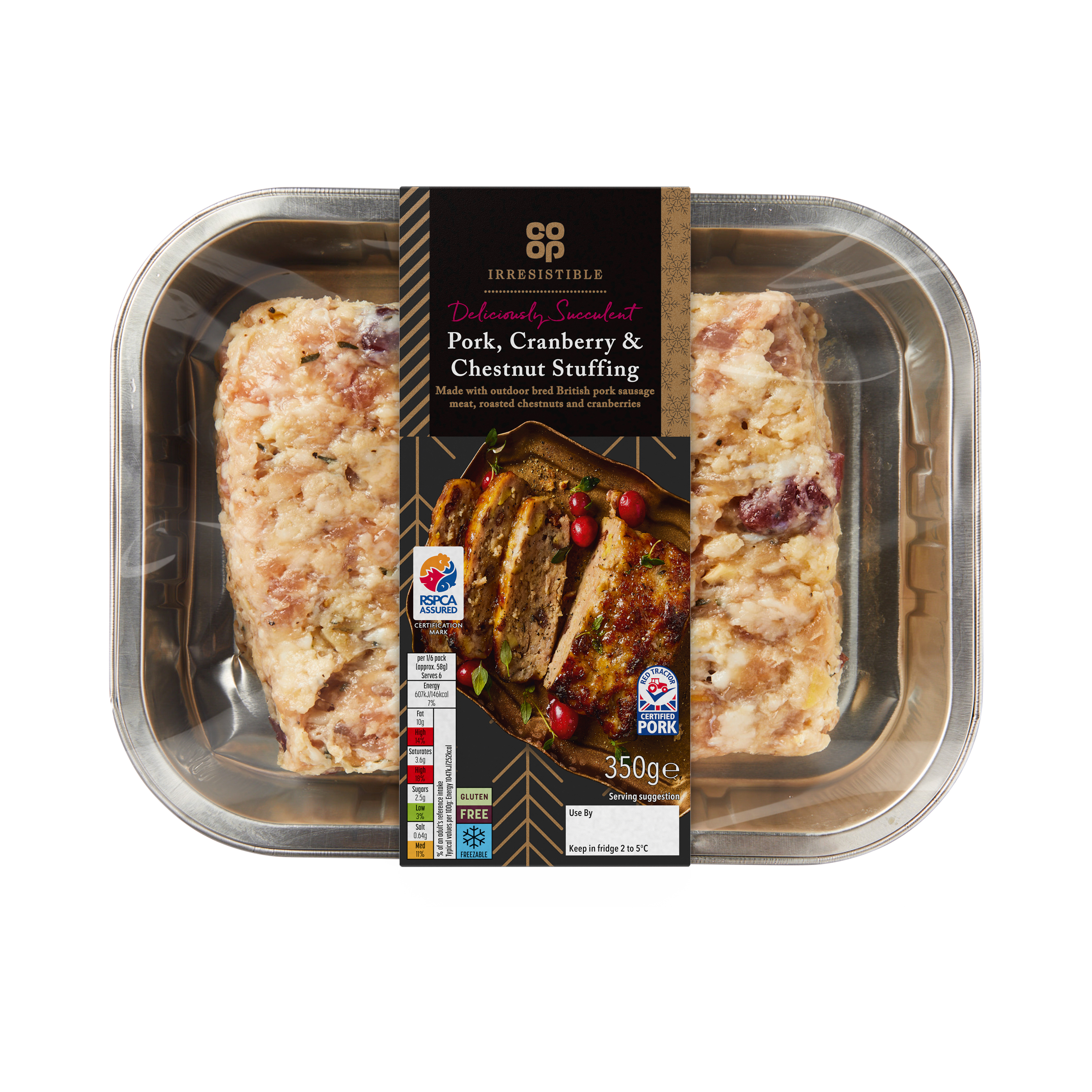 Co-op Irresistible Pork, Cranberry & Chestnut Stuffing ​350g