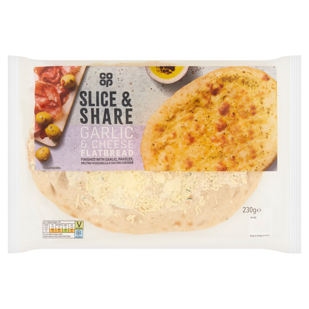 Co-op Cheese & Garlic Flatbread 230G