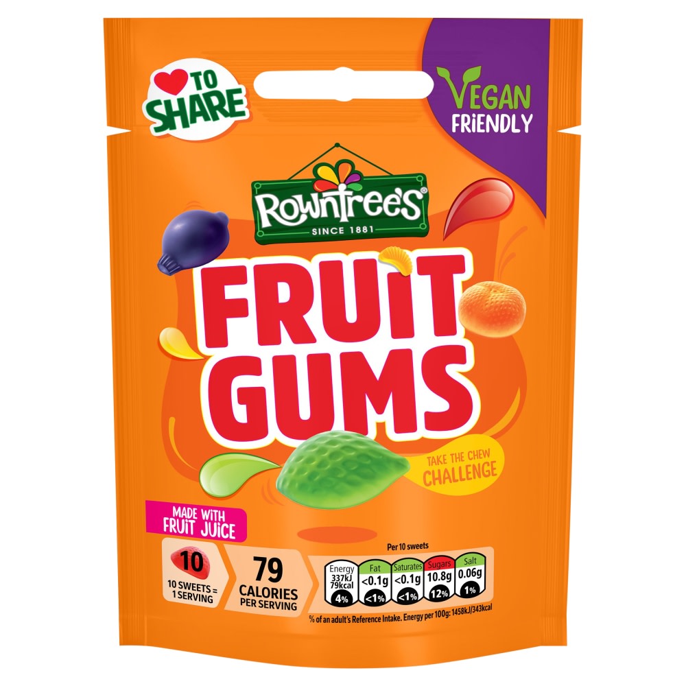Rowntree’s Fruit Gums Sharing Bag 150g