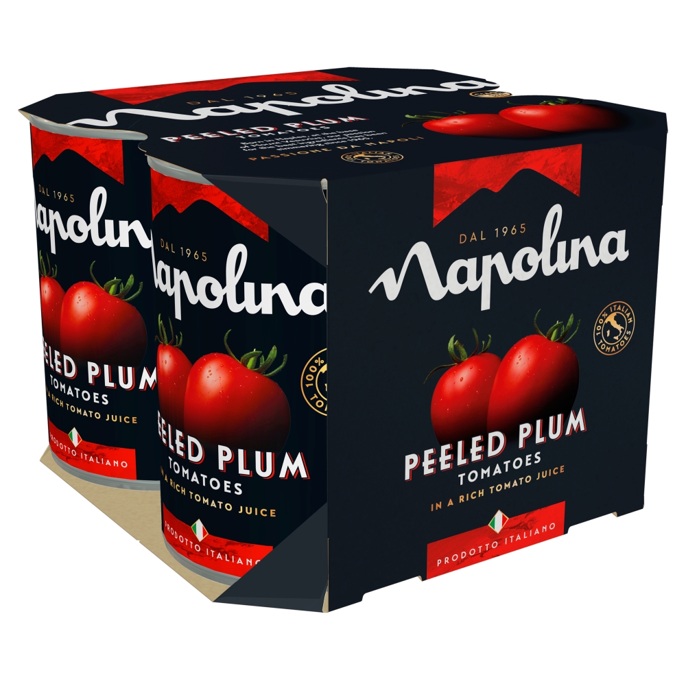 Napolina Peeled Plum Tomatoes 4x400g