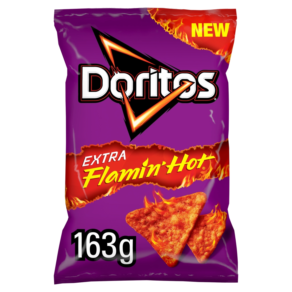 Doritos Extra Flamin’ Hot Tortilla Crisps 163g