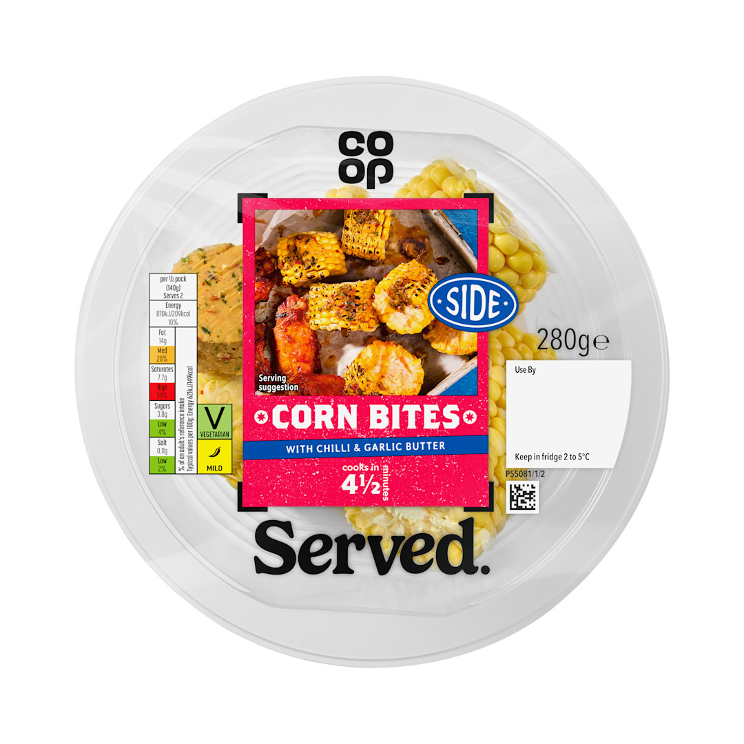 Co-op Corn Bites with Garlic & Chilli Butter Melt 280g