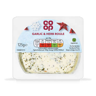 Co-op Garlic & Herb Roule 125g