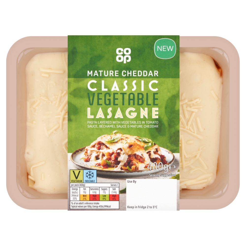 Co-op Vegetable Lasagne 400g