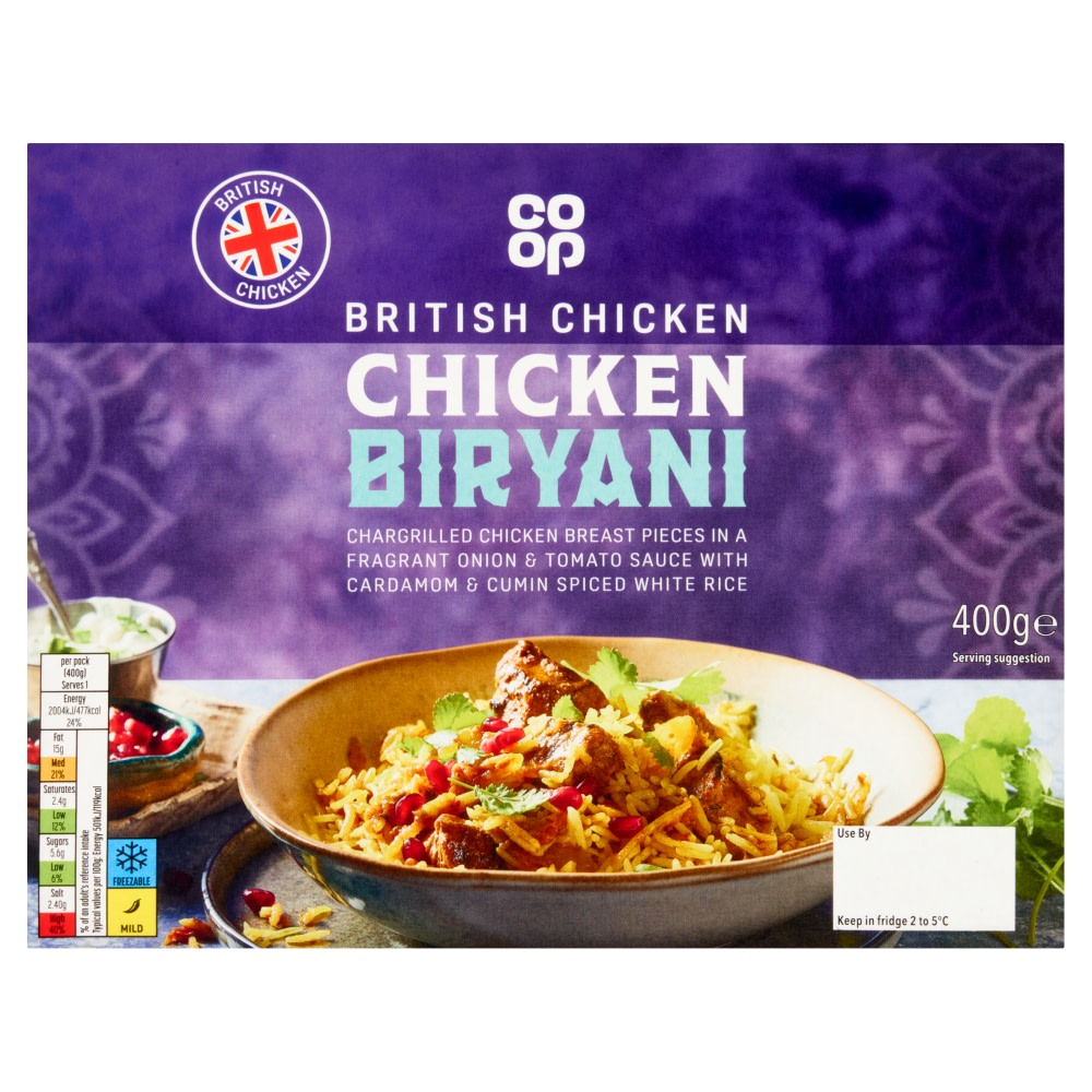 Co-op Chicken Biryani and Rice 400g