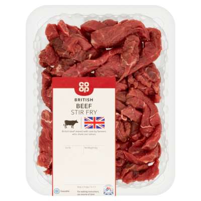 Co-op British Beef Stir Fry 250g