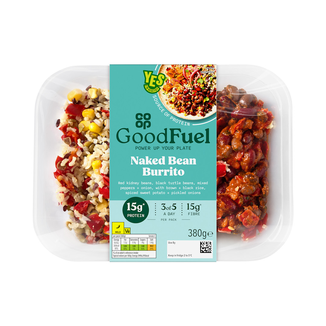Co-op Good Fuel Naked Bean Burrito 380g