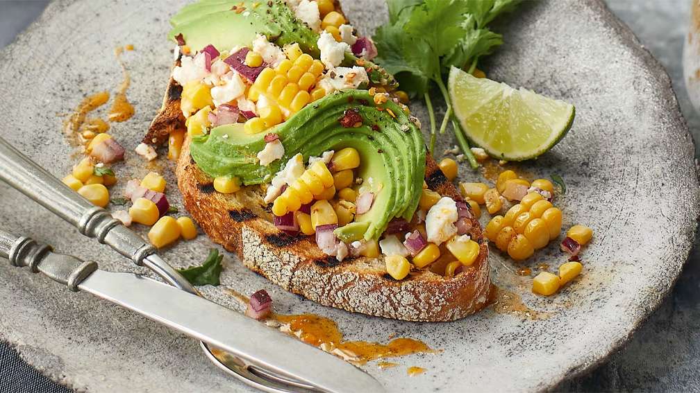 Roasted Corn Toast Topper