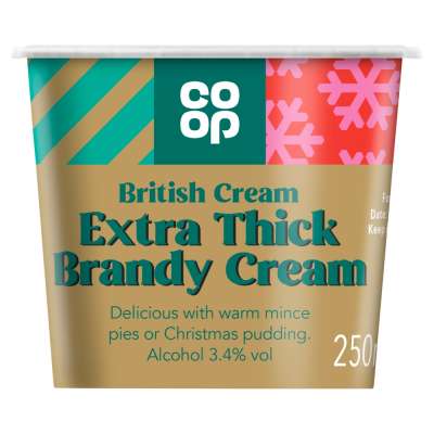 Co-op Extra Thick Brandy Cream 250ml