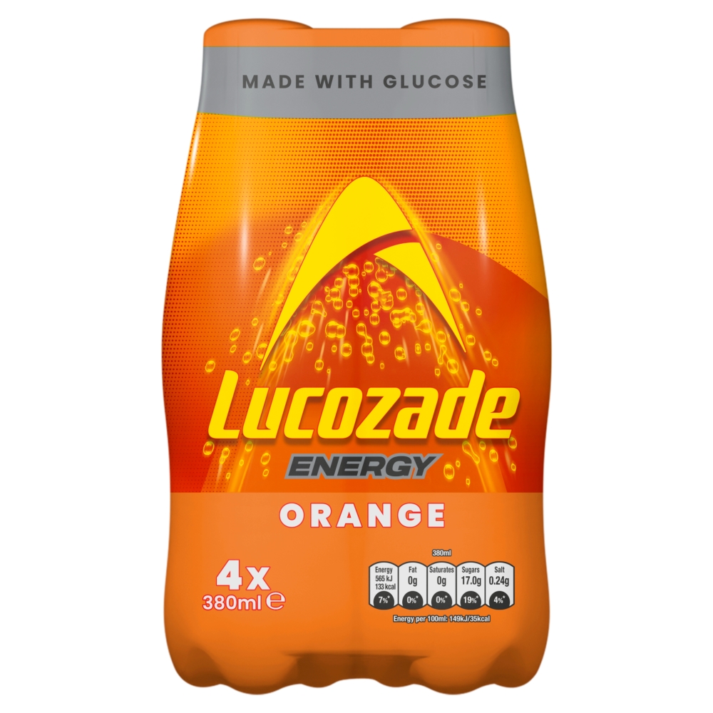 Lucozade Energy Orange 4x380ml