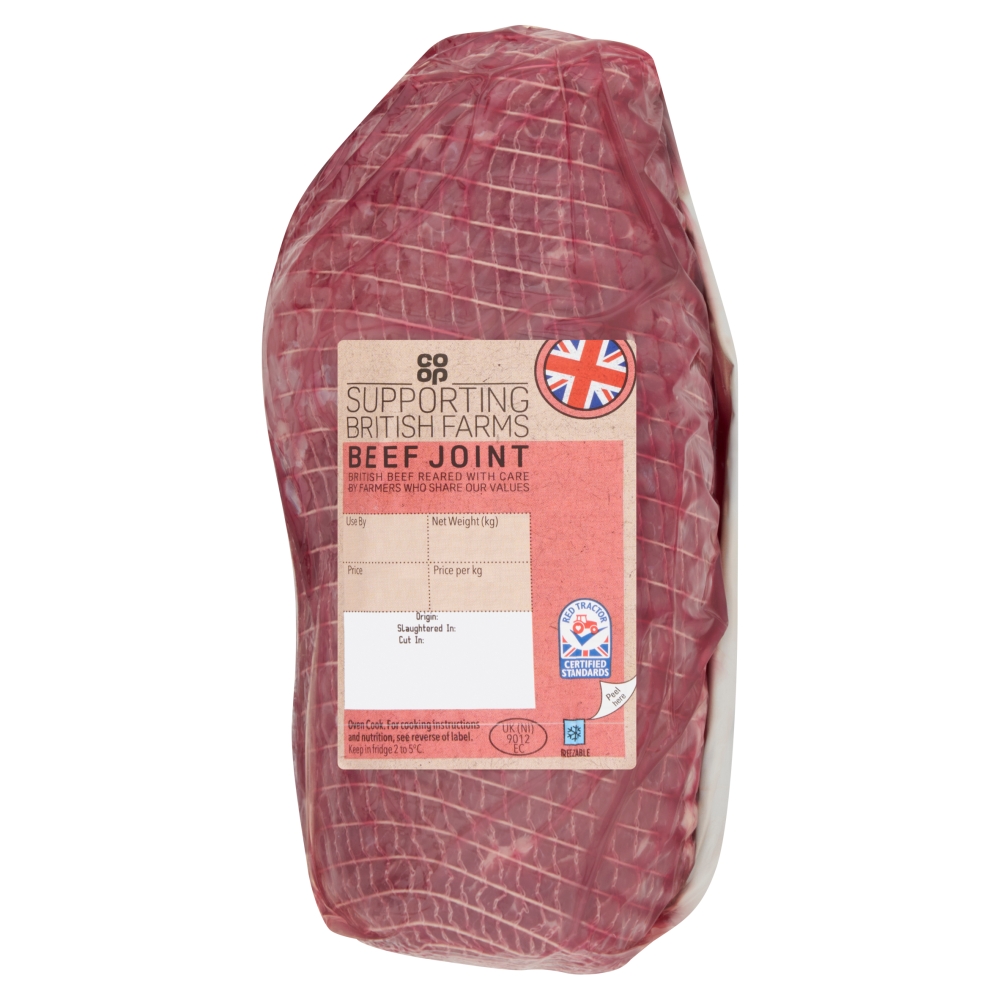 Coop British Unfatted Beef Joint (Small) Avg 0.9kg