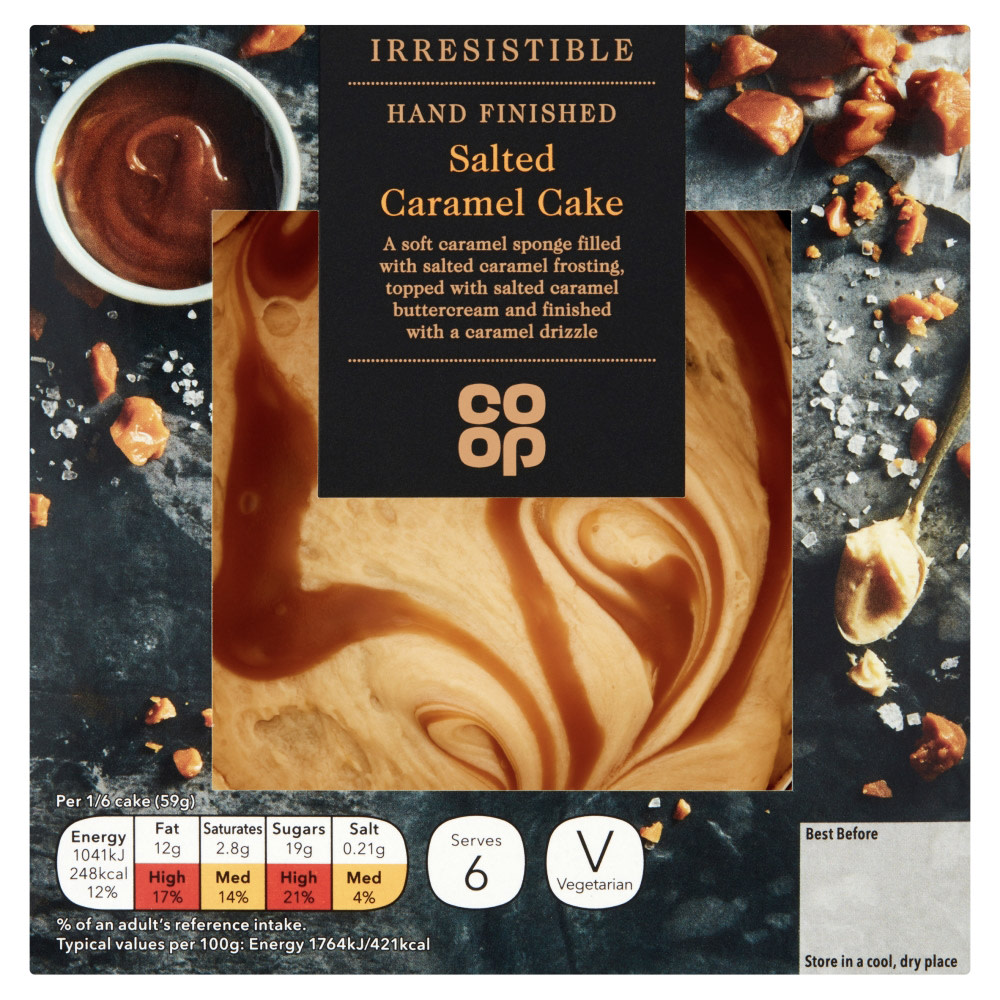 Coop Irresistible Salted Caramel Cake Coop