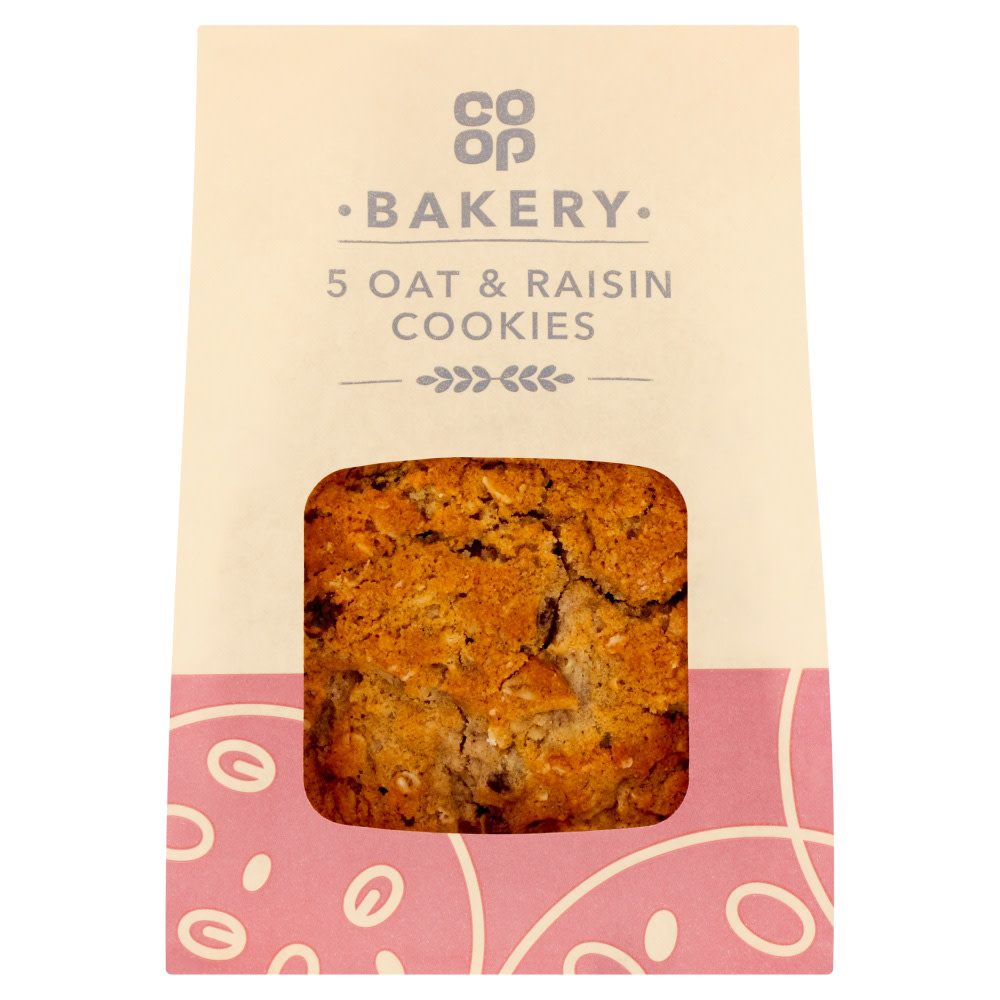 Coop Bakery 5 Oat & Raisin Cookies Coop