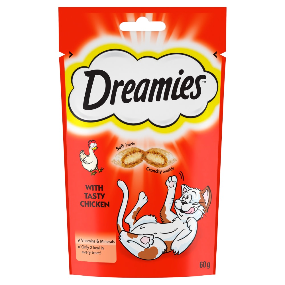 Dreamies Cat Treat Biscuits with Chicken 60g Coop