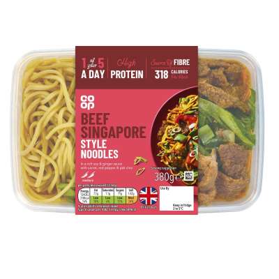 Co-op Beef Singapore Style Noodles 380g