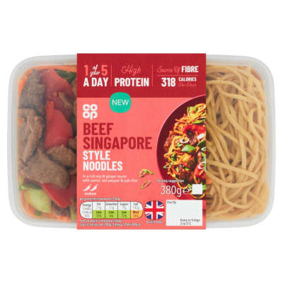 Co-op Beef Singapore Style Noodles 380g