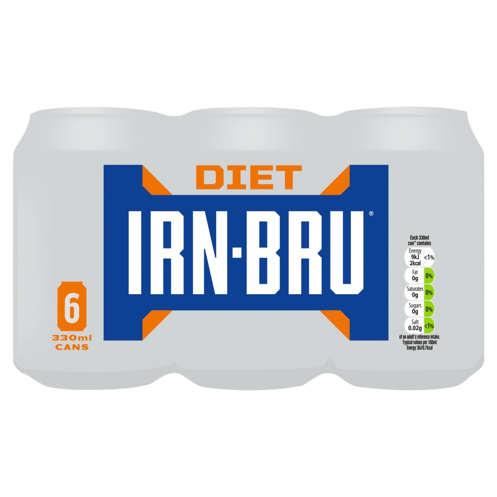 BARRS DIET IRN BRU 6X330ML
