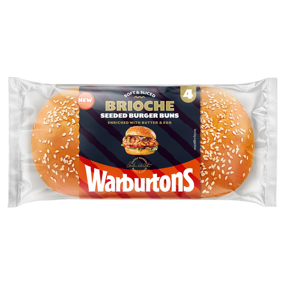 Warburtons 4 Seeded Brioche Buns