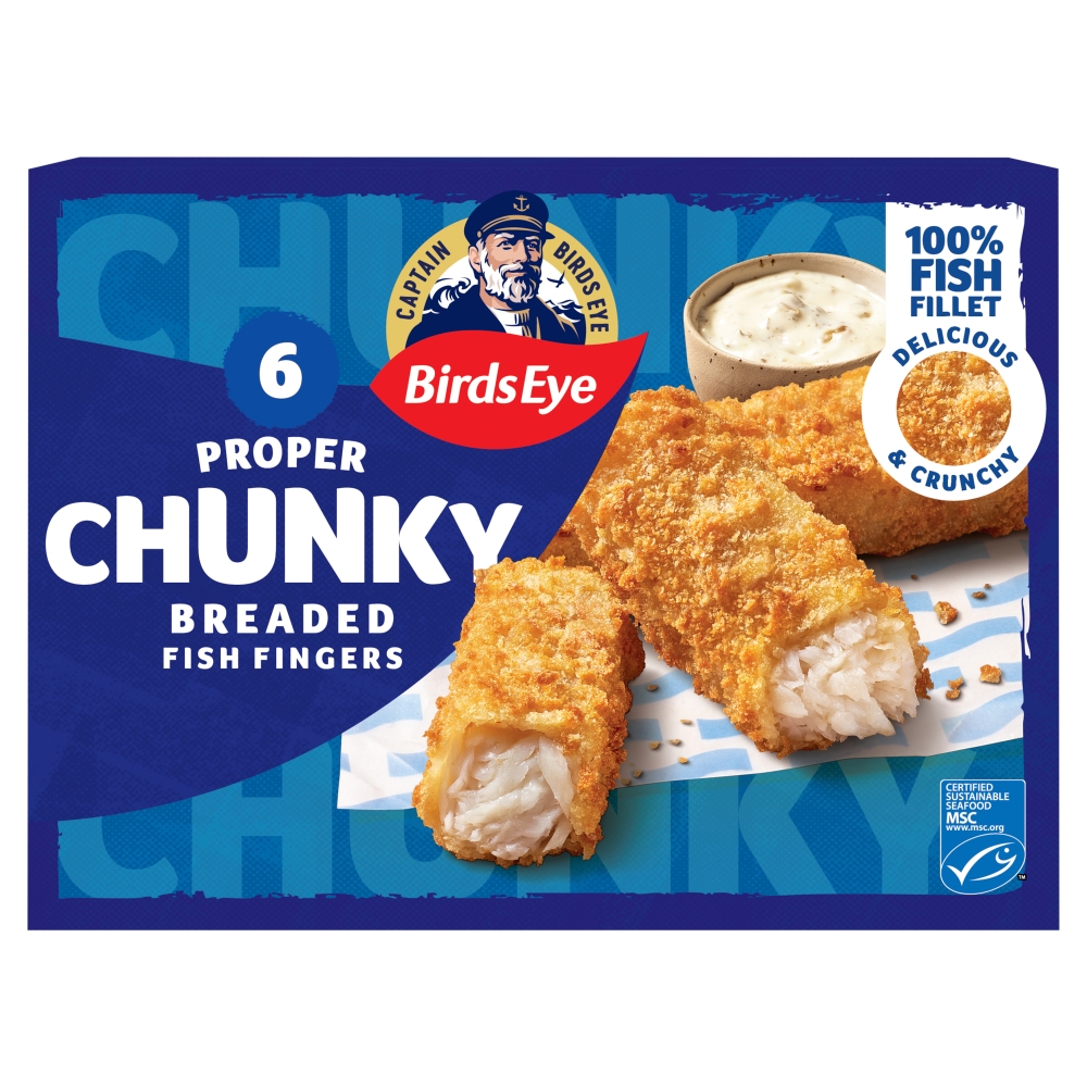 Birds Eye 6 Chunky Fish Fingers 360g 
