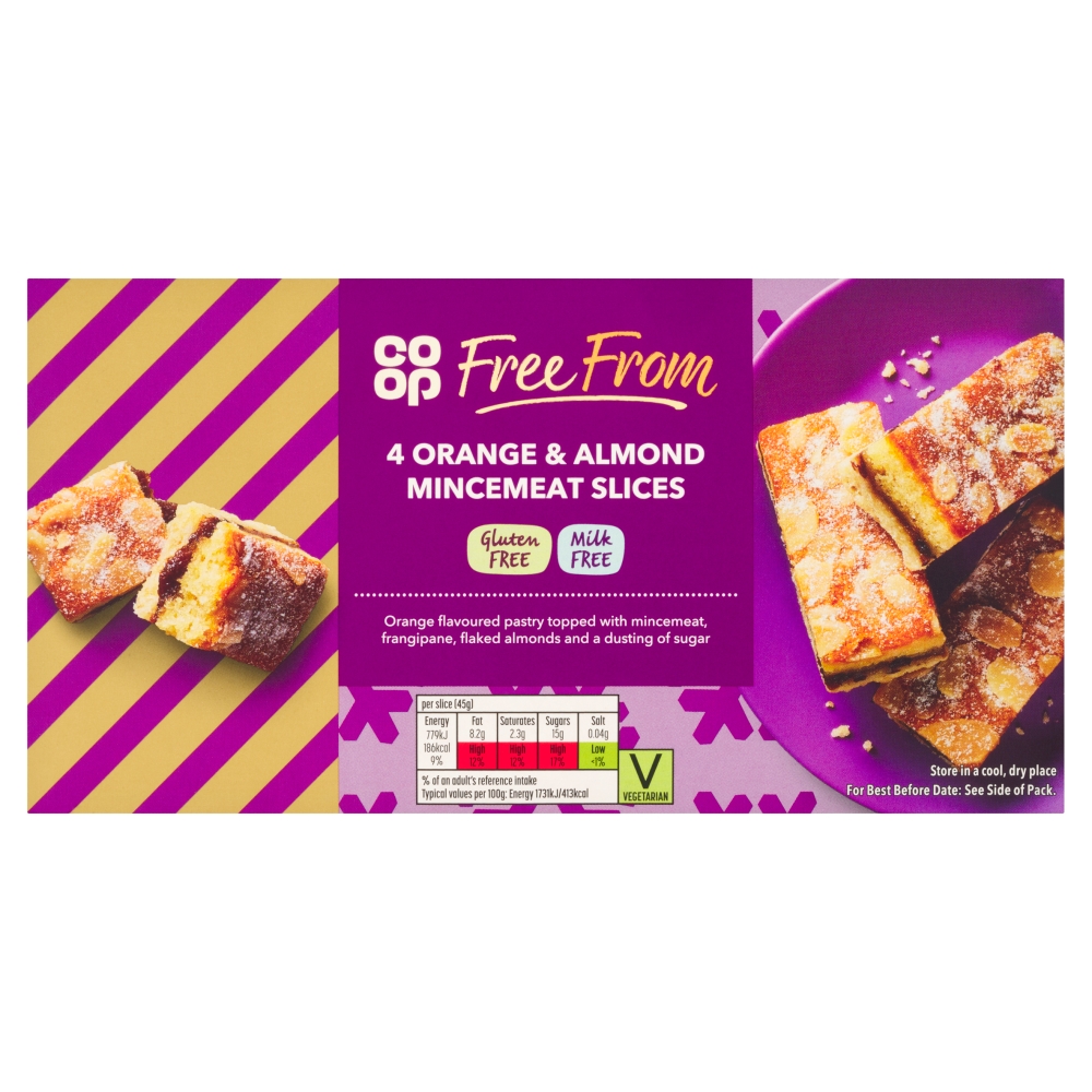 Co-op Free From Orange & Almond Mincemeat Slice