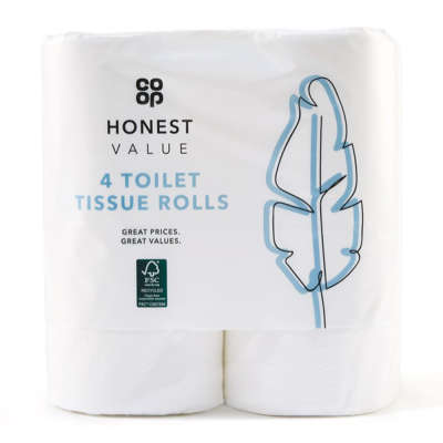 Co-op Honest Value Toilet Roll 4 Pack