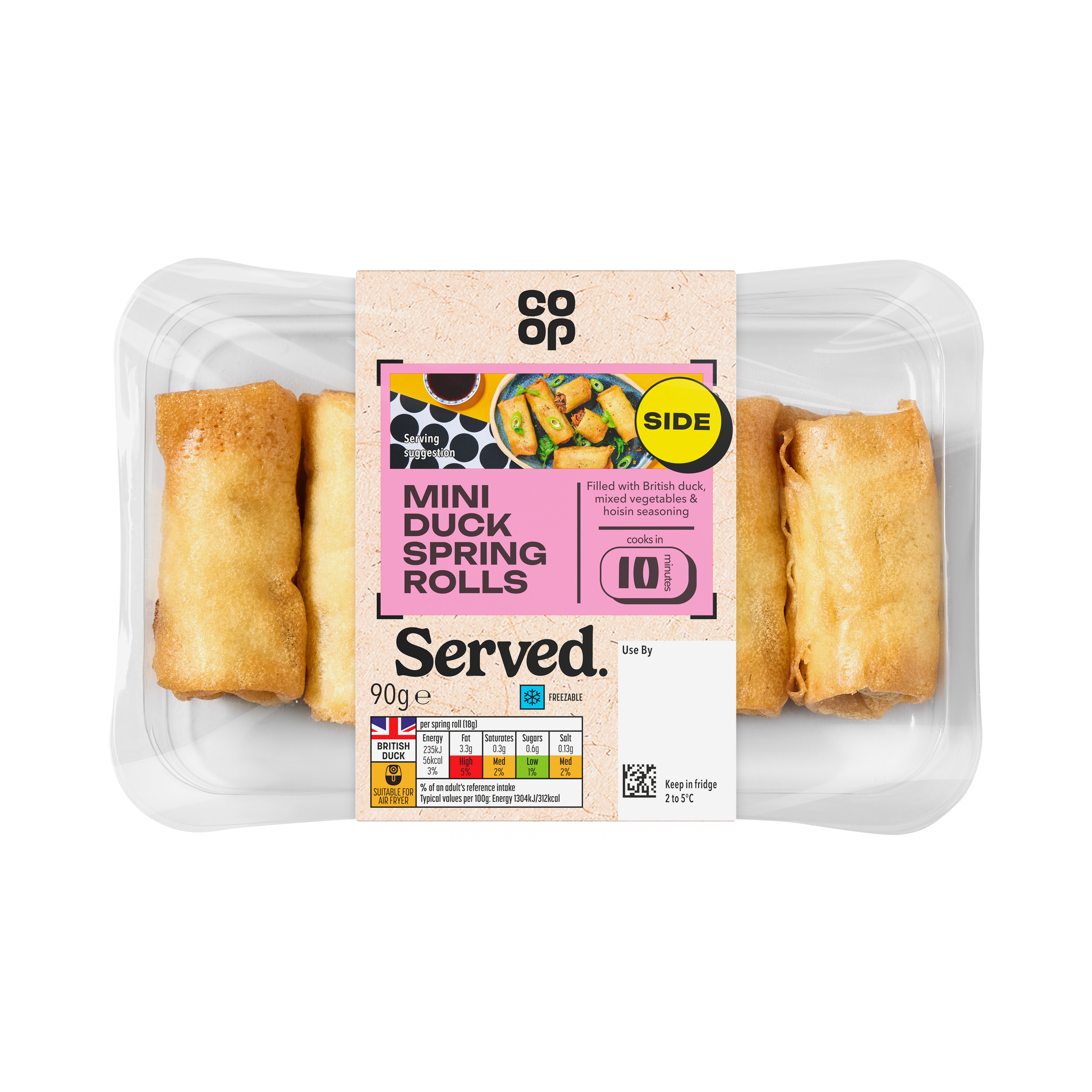 Co-op Mini Duck Spring Rolls 90g