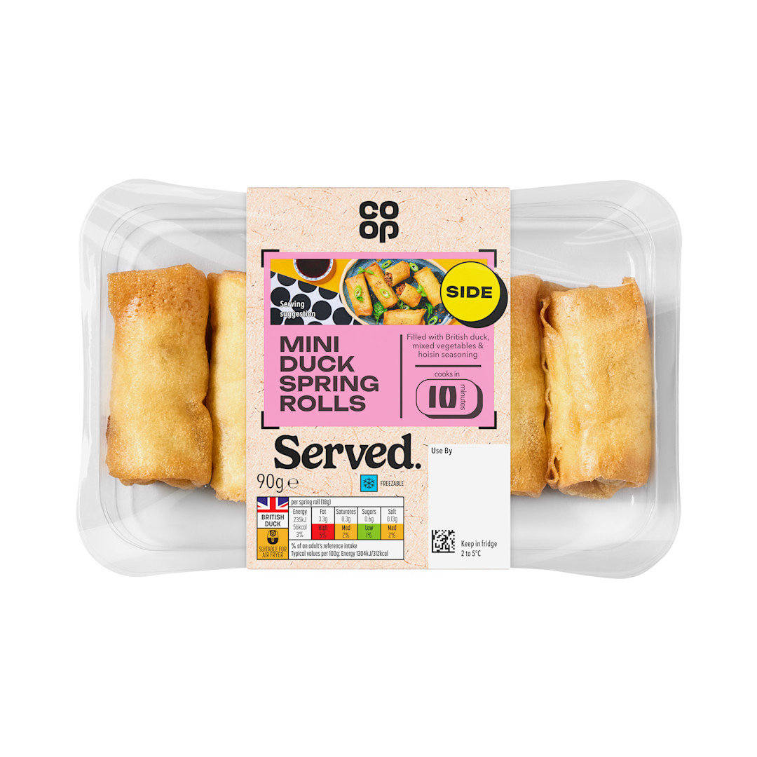 Co-op Mini Duck Spring Rolls 90g