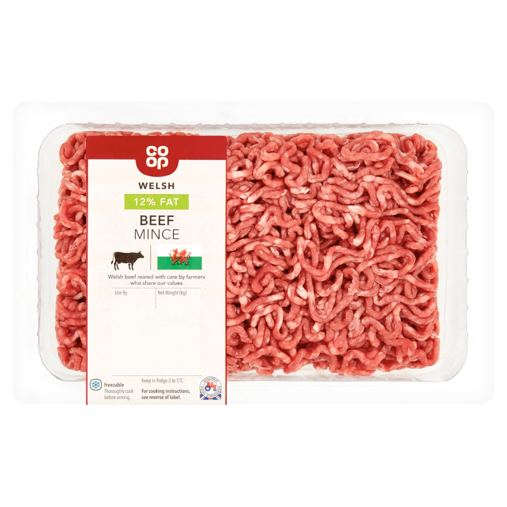 Co-op Welsh Beef Mince 12% Fat 450g - Co-op