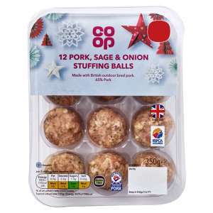 Co-op Gluten Free Sage and Onion Stuffing Balls 350g