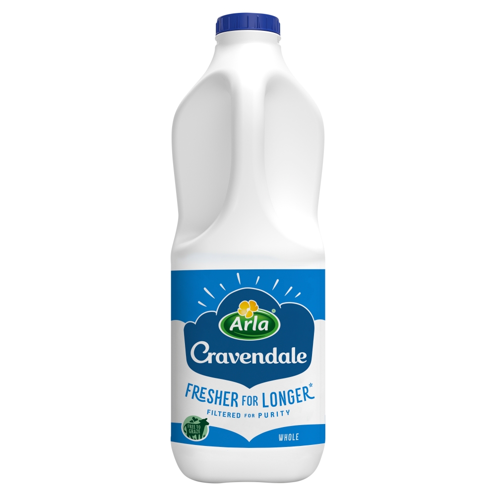 Arla Cravendale Filtered Fresh Whole Milk 2L