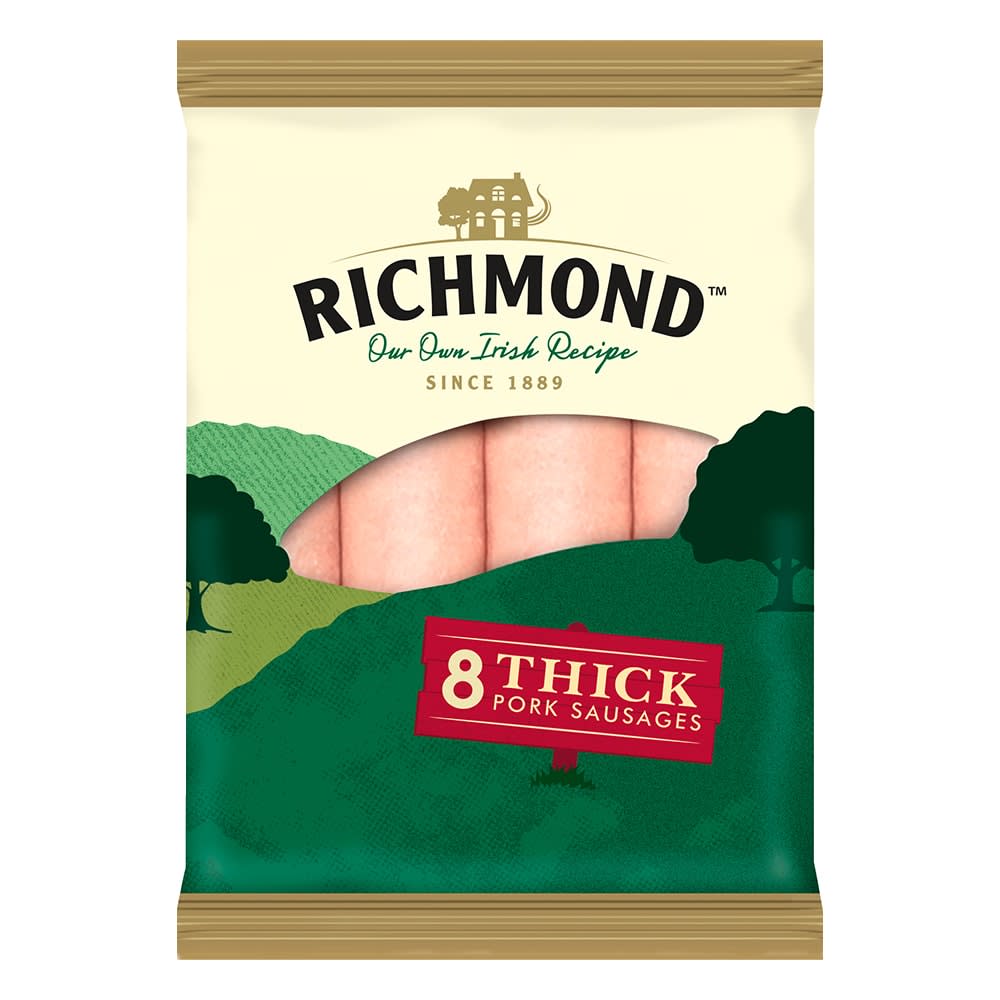 Richmond 8 Thick Pork Sausages Co Op 0349