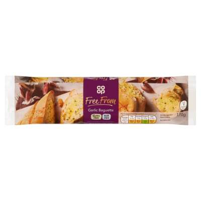 Co-op Free From Garlic Baguette 170g - Gluten Free and Milk Free